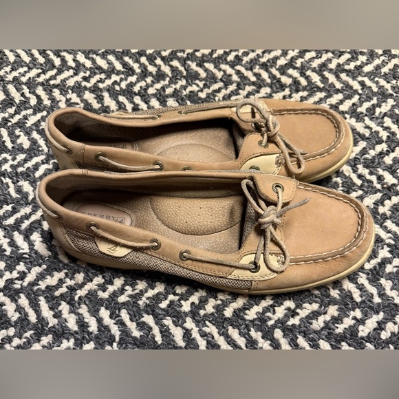 SPERRY TOPSIDER Angelfish Boat Shoe Loafer in Tan Size 10M - Picture 5 of 6